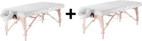 Hoeslaken massagetafel wit 180x52 cm per 2 (Buitenspeelgoed), Kinderen en Baby's, Speelgoed | Actiefiguren, Nieuw, Ophalen of Verzenden