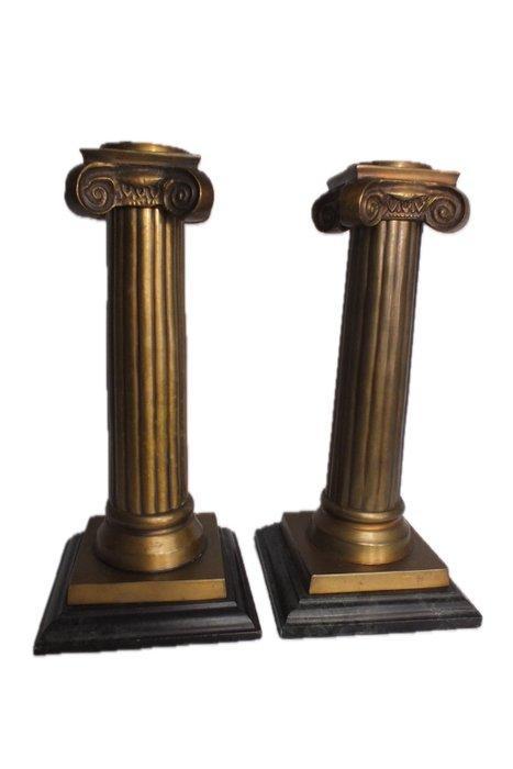 Kandelaar (2) - Brons, Antiek en Kunst, Antiek | Overige Antiek