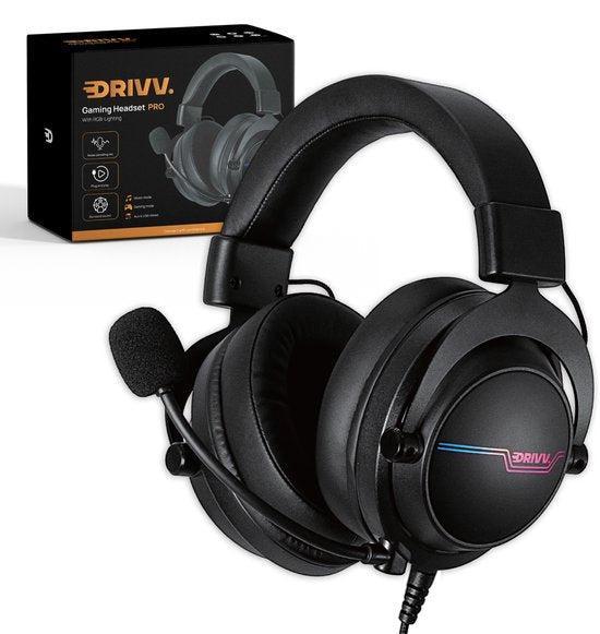 2dekans | Drivv. PRO Gaming Headset met Microfoon - Game, Muziek en Instrumenten, Microfoons, Zo goed als nieuw, Ophalen of Verzenden