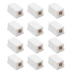 Keystone behuizing | Goobay | 12 stuks (1-poorts), Computers en Software, Pc- en Netwerkkabels, Verzenden, Nieuw