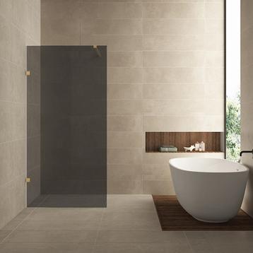 Inloopdouche Wiesbaden Less 90x200 cm 8 mm Nano Rookglas beschikbaar voor biedingen