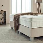 Opberg Boxspring Vida 160x200 beige, Huis en Inrichting, Verzenden, Nieuw, Beige, Modern