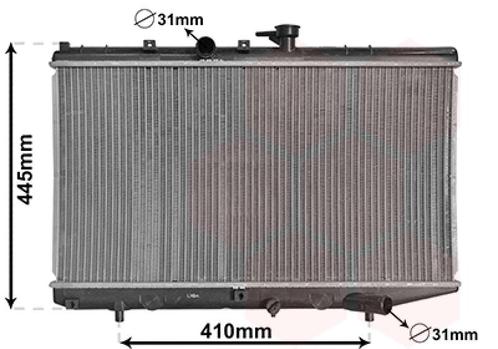 RADIATOR VOOR KIA RIO DC 2003-2005 0K30A15200D, Auto-onderdelen, Airco en Verwarming, Nieuw, Ophalen of Verzenden