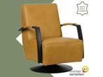 Leren draaifauteuil Mood, Huis en Inrichting, Fauteuils, Nieuw, Ophalen of Verzenden, 50 tot 75 cm, Industrieel, Modern