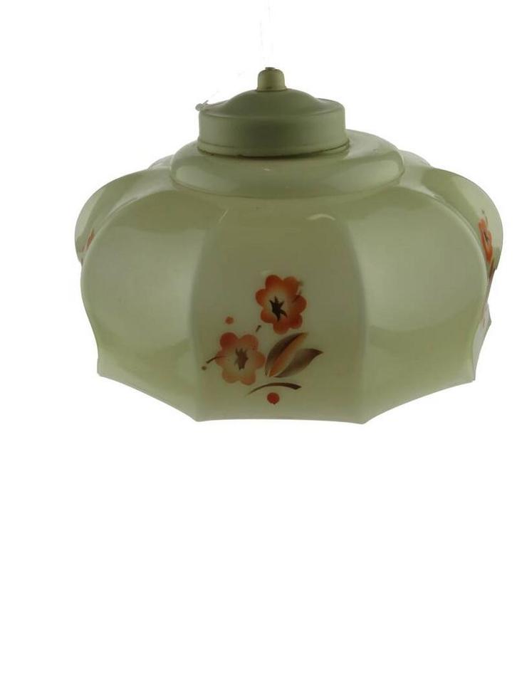 Lampenkap van glas - 10 kantig, Verzamelen, Glas en Borrelglaasjes, Gebruikt, Verzenden