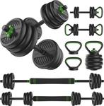 Tunturi Halterset en Dumbbells Vinyl 20 kg – Gewichten Set, Ophalen of Verzenden, Nieuw