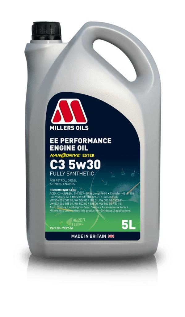 Millers EE Performance C3 5w30 Vol Synthetische motorolie -, Auto diversen, Onderhoudsmiddelen, Verzenden