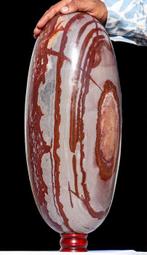 Narmada Stone Lingam - Hoogte: 455 mm - Breedte: 200 mm-