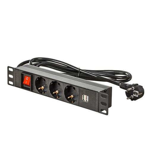 Power frame (inbouw) met 3 stopcontacten, 2 usb, Doe-het-zelf en Verbouw, Werkbanken, Ophalen of Verzenden