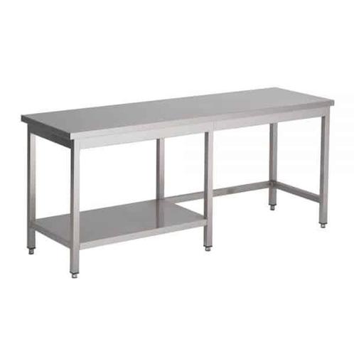 RVS Werktafel met half bodemschap 600 diep, Zakelijke goederen, Horeca | Keukenapparatuur, Nieuw zonder verpakking, Ophalen of Verzenden