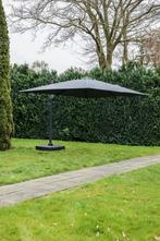 Parasol groot inclusief voet 4x3 meter, antraciet, Tuin en Terras, Nieuw