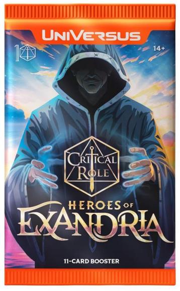 UniVersus TCG Crit Role Heroes of Exandria-Booster Pack beschikbaar voor biedingen
