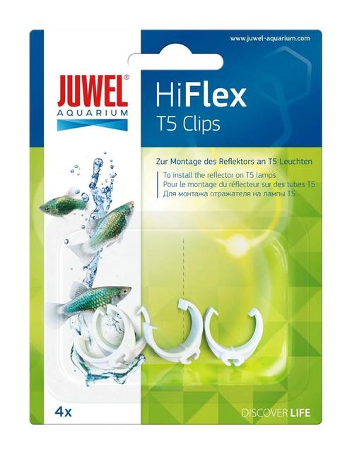Juwel Kunststofclip HiFlex T5 4 Stuks, Dieren en Toebehoren, Vissen | Aquaria en Toebehoren, Ophalen of Verzenden