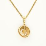 Ketting met hanger - 14 karaat Geel goud - Parel