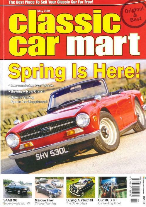 CLASSIC CAR MART SAAB 96 JAGUAR E-TYPE JAGUAR XK150, Boeken, Auto's | Folders en Tijdschriften, Gelezen, Algemeen, Verzenden