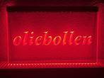 Oliebollen oliebol neon bord lamp LED verlichting reclame li, Verzamelen, Verzenden, Nieuw