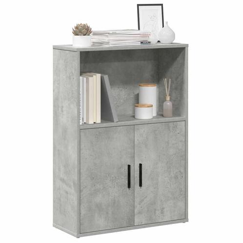 vidaXL Boekenkast 60x24x85 cm bewerkt hout betongrijs, Huis en Inrichting, Kasten | Boekenkasten, Nieuw, Overige houtsoorten, Verzenden