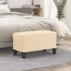 vidaXL Bankje 70x35x41 cm stof crèmekleurig, Huis en Inrichting, Banken | Bankstellen, Verzenden, Nieuw, Stof, Minder dan 150 cm