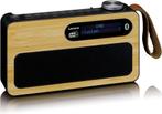 Lenco PDR-040BAMBOOBK - Draagbare DAB Radio met FM, DAB+ en, Verzenden, Nieuw in verpakking