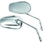Bikers Choice Chroom taps toelopende lange steel spiegels Pr, Auto diversen, Ophalen of Verzenden