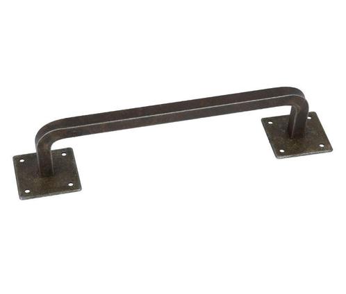 Greep Beugel met vierkante rozetten 128 mm IJzer geroest, Doe-het-zelf en Verbouw, Hang- en Sluitwerk, Verzenden