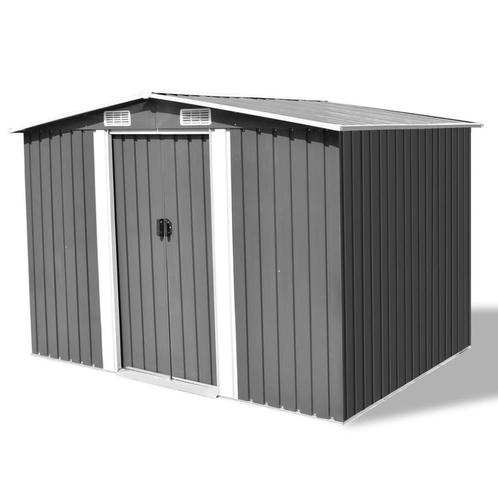vidaXL Tuinberging 257x205x178 cm metaal grijs, Tuin en Terras, Tuinhuizen, Nieuw, Verzenden