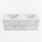 MONDIAZ VICA 130cm badmeubel onderkast Carrara 4 lades., Ophalen of Verzenden, Nieuw, Bad