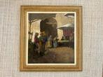 Leendert van der Vlist (1894–1962) - Bloemenmarkt in, Antiek en Kunst, Kunst | Schilderijen | Klassiek