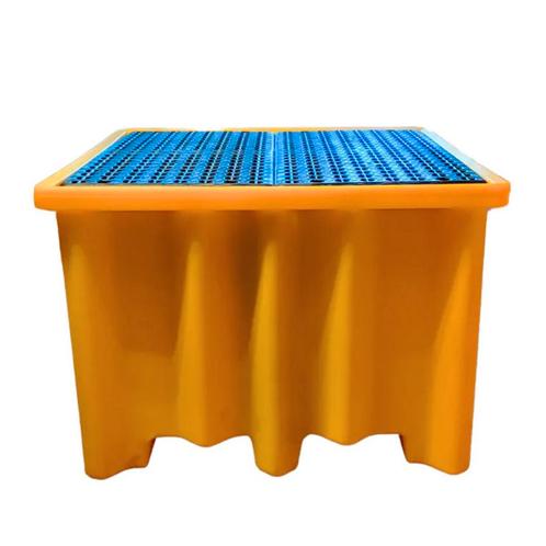 Lekbak IBC Kunststof 1100 Liter met Rooster 1350x1250x880 mm, Zakelijke goederen, Kantoor en Winkelinrichting | Magazijn, Stelling en Opslag