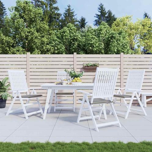 vidaXL Tuinstoelkussens 4 st 40x40x4 cm oxford stof grijs, Huis en Inrichting, Woonaccessoires | Kussens, Grijs, Nieuw, Verzenden