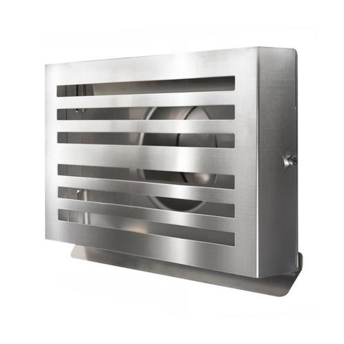 Overdruk Ventilatierooster Beta 12.5 cm Geborsteld RVS, Doe-het-zelf en Verbouw, Sanitair, Overige typen, Nieuw, Ophalen of Verzenden