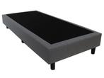 Eenpersoons Boxspring 90x200 cm - Grijs - Zonder Matras, Huis en Inrichting, Slaapkamer | Matrassen en Bedbodems, Verzenden, Nieuw