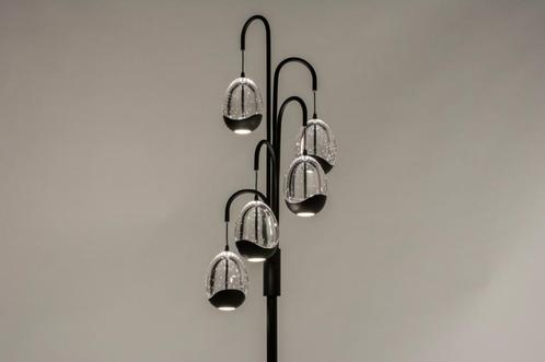 Rietveld Vloerlampen - Zwart - Glas, Metaal, Huis en Inrichting, Lampen | Vloerlampen, Verzenden