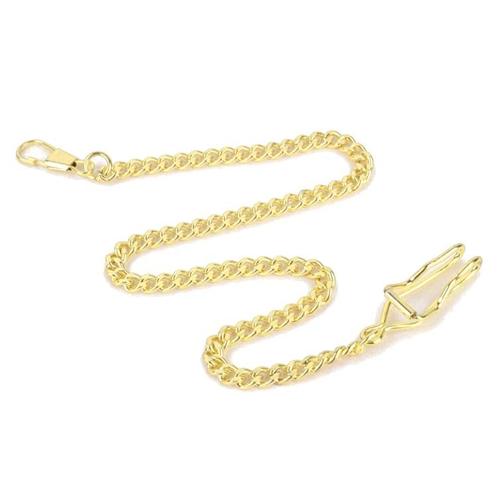 Fako® - Zakhorloge Ketting - 35cm - Goudkleurig, Sieraden, Tassen en Uiterlijk, Horloges | Heren, Verzenden