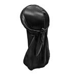 Durag / Du-rag / Do-rag / Bandana Silky - Unisex - Zwart, Kleding | Heren, Ophalen of Verzenden, Nieuw