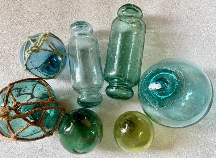 Maritieme objecten (7) - Met de hand geblazen glas, Antiek en Kunst, Curiosa en Brocante