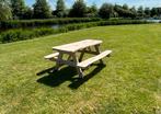 Eiken Robuuste Picknicktafel Eco Natuur (maatwerk mogelijk), Tuin en Terras, Picknicktafels, Ophalen of Verzenden, Nieuw