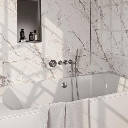 Inbouwthermostaatset Brauer Brushed Carving Incl, Doe-het-zelf en Verbouw, Sanitair, Kraan, Nieuw, Ophalen of Verzenden
