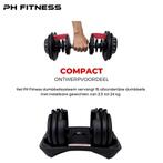 PH Fitness Verstelbare Dumbells Set 24KG - Smart Dumbbells, Sport en Fitness, Ophalen of Verzenden, Nieuw, Benen, Dumbbell