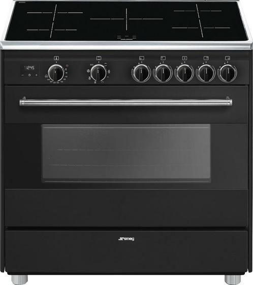 Smeg BG91IAN2 antraciet inductie fornuis - outlet, Witgoed en Apparatuur, Fornuizen, 60 cm of meer, Vrijstaand, 5 kookzones of meer