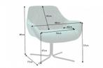 Draaifauteuil BIG DUTCH smaragdgroen fluweel met, Huis en Inrichting, Fauteuils, Ophalen of Verzenden, Nieuw