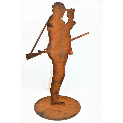 Vaderdag | Jager Fritz | Decoratief figuur van roestig metaa, Huis en Inrichting, Woonaccessoires | Wanddecoraties, Nieuw, Verzenden