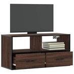 vidaXL Tv-meubel 80x31x39,5 cm bewerkt hout metaal bruin, Verzenden, Nieuw, Overige houtsoorten