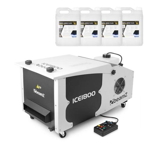 BeamZ ICE1800 rookmachine laaghangende rook met 20 liter roo, Muziek en Instrumenten, Licht en Laser, Rookmachine, Nieuw, Verzenden