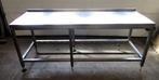 RVS Tafel, Werktafel B202 x D70 x H86cm, Gebruikt