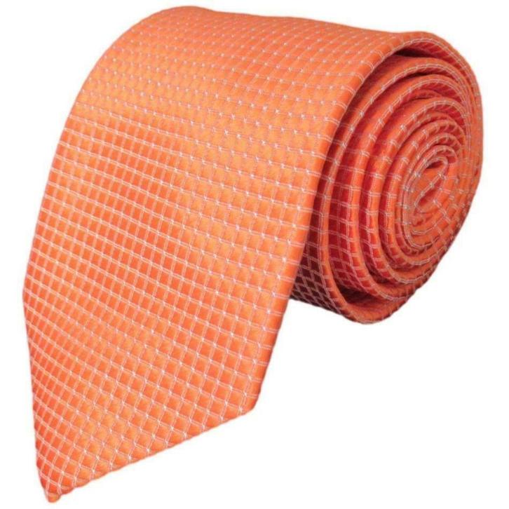 Oranje stropdas Diamond 8cm • GRATIS achteraf betalen, Kleding | Heren, Stropdassen, Effen, Oranje, Nieuw, Verzenden