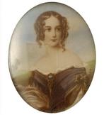 Franse school (XIX) - Ritratto di dama, Antiek en Kunst