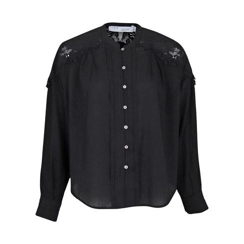 IRO • zwarte blouse Calisto • S (FR36), Kleding | Dames, Tops, Zwart, Nieuw, Maat 36 (S), Verzenden