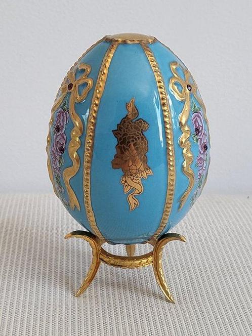 Fabergé ei - Œuf Fabergé — Ruban fleuri — The Franklin Mint, Antiek en Kunst, Curiosa en Brocante
