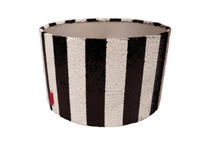 Lampenkap Pailletten Ø 35 cm, Huis en Inrichting, Lampen | Lampenkappen, Minder dan 25 cm, Rond, Wit, Zwart, Overige kleuren, Nieuw